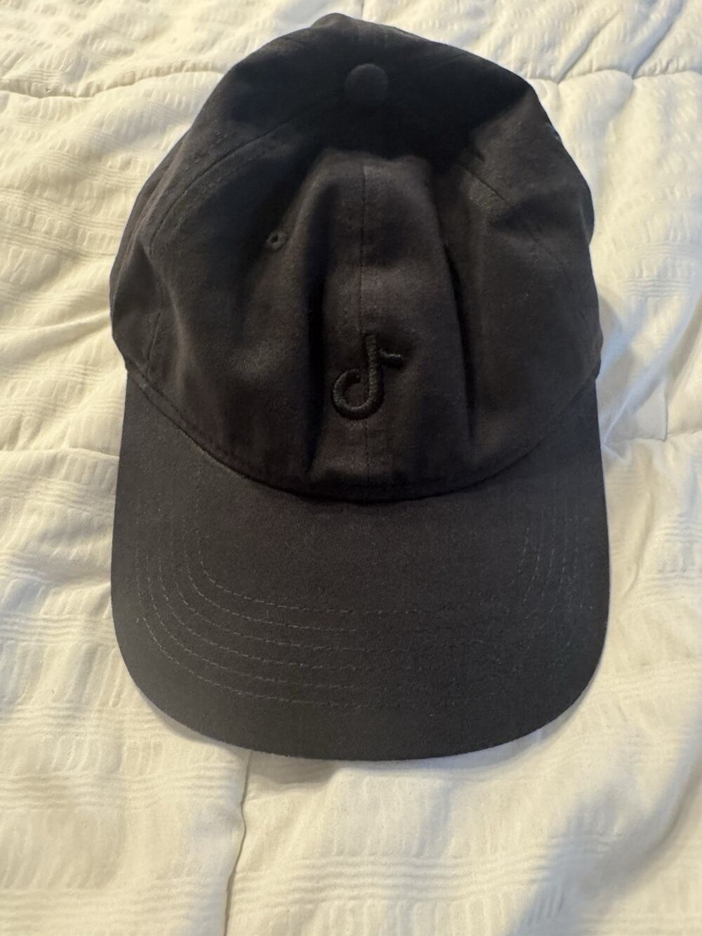 Tik Tok Swag Shop Baseball Cap Hat Logo Black on Black Embroidered